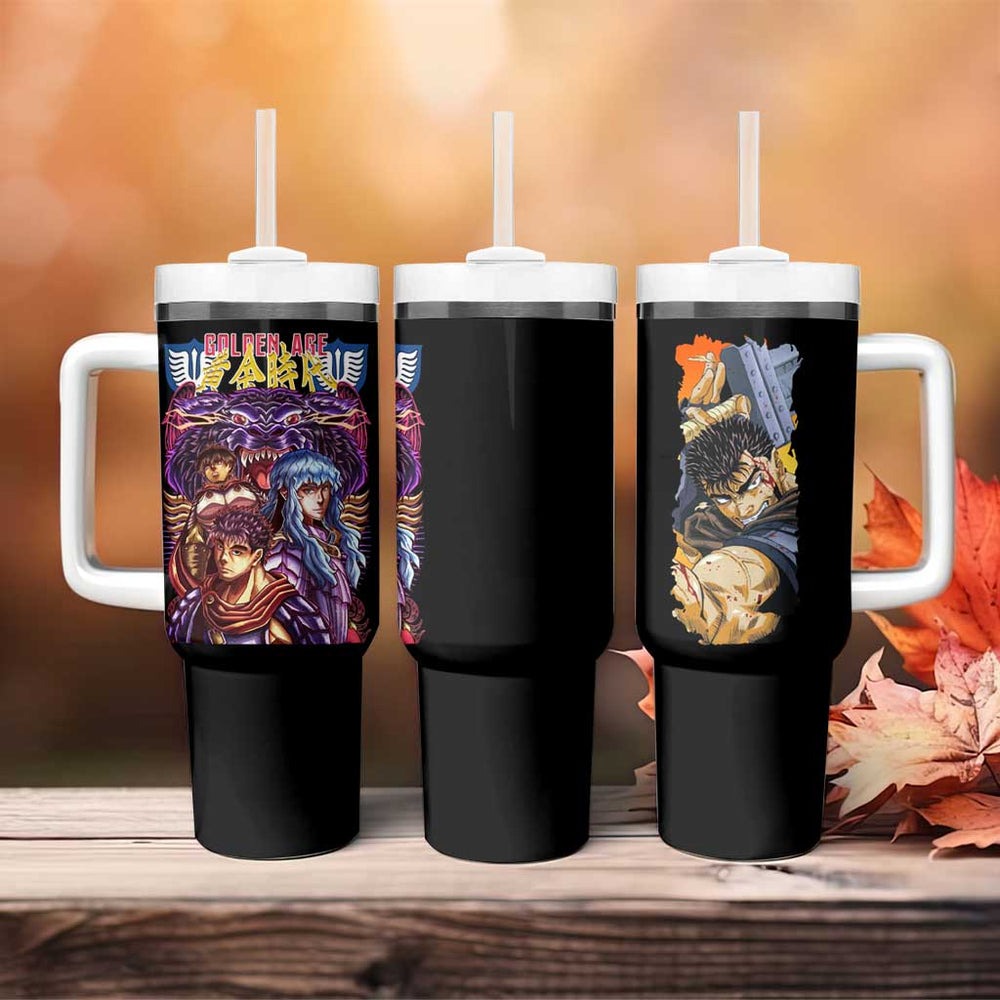 Golden Age Berserk Tumbler With Handle Japan Anime Style TS04 Golden Age Berserk Tumbler With Handle Japan Anime Style TS04