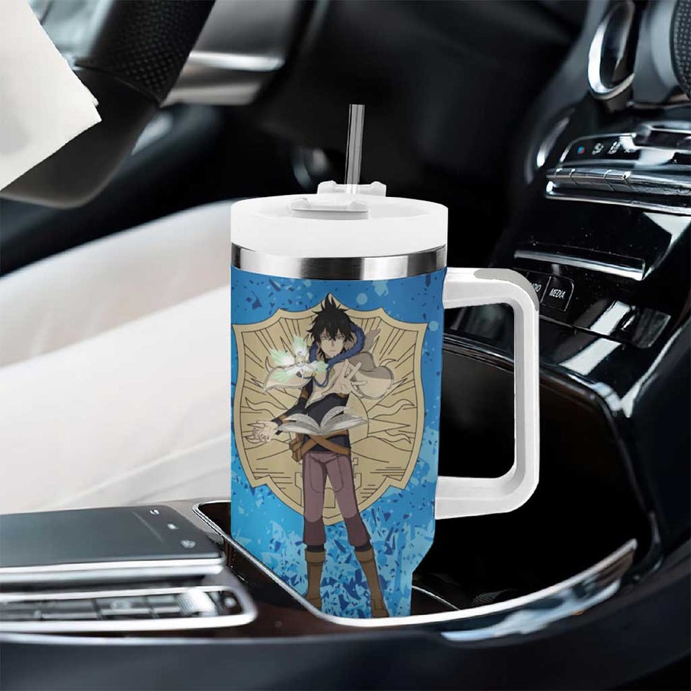 Golden Dawn Yuno - Black Clover M Tumbler With Handle Anime Style TS04 Golden Dawn Yuno - Black Clover M Tumbler With Handle Anime Style TS04