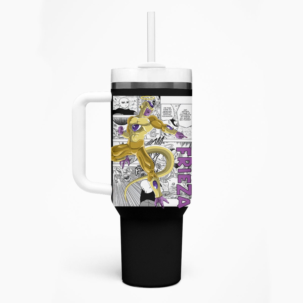 Golden Frieza - Anime Manga Tumbler With Handle TS04 Golden Frieza - Anime Manga Tumbler With Handle TS04