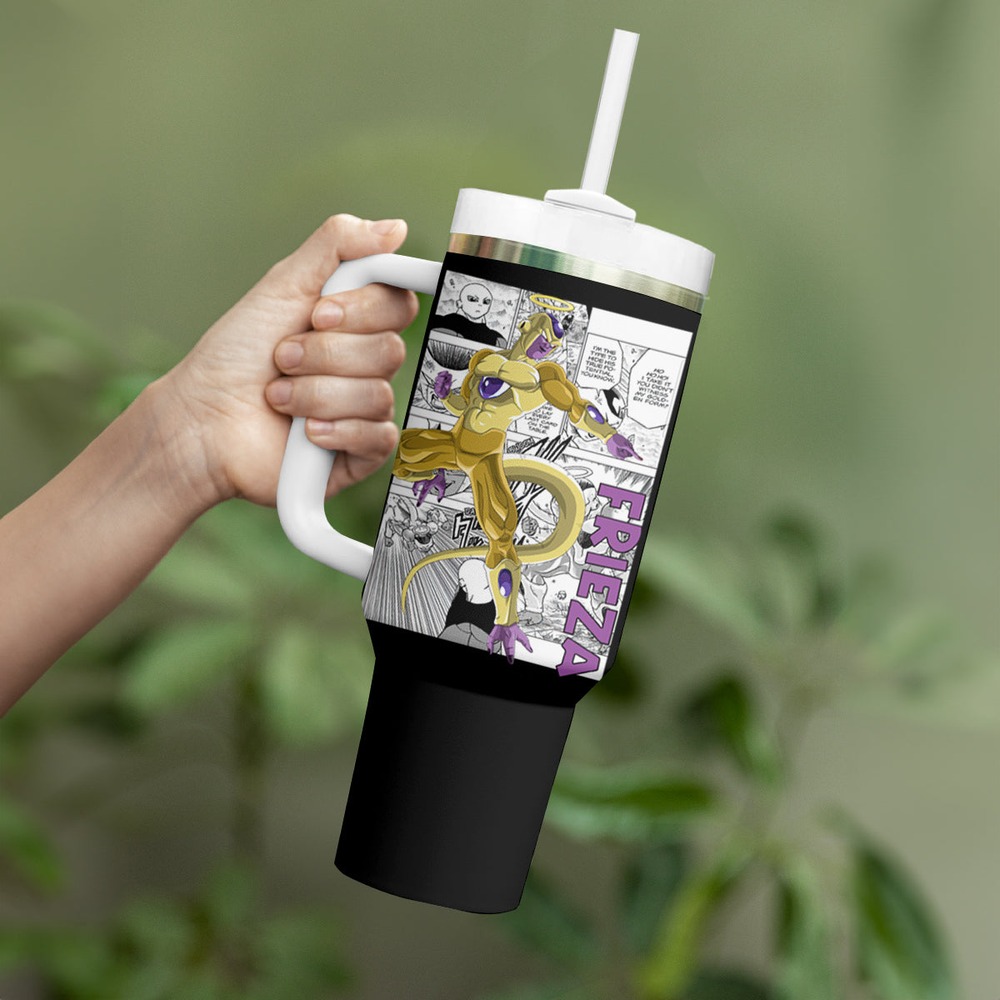 Golden Frieza - Anime Manga Tumbler With Handle TS04 Golden Frieza - Anime Manga Tumbler With Handle TS04