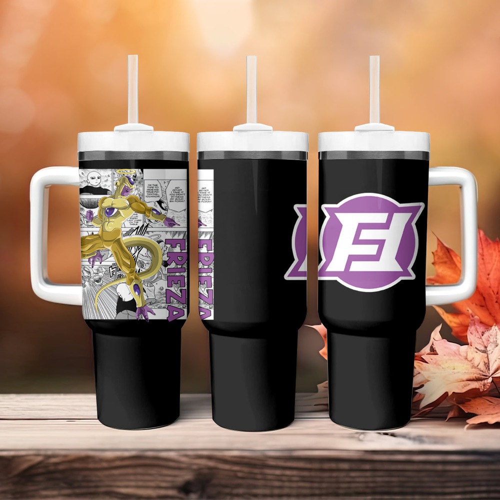 Golden Frieza - Anime Manga Tumbler With Handle TS04 Golden Frieza - Anime Manga Tumbler With Handle TS04