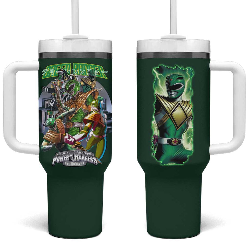Green Ranger Mighty Morphin Power Rangers Tumbler With Handle Japan Anime Style TS04