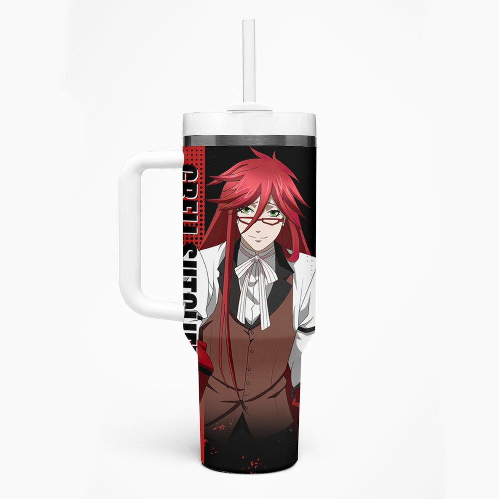 Grell Sutcliff Tumbler With Handle Black Butler TS04 Grell Sutcliff Tumbler With Handle Black Butler TS04