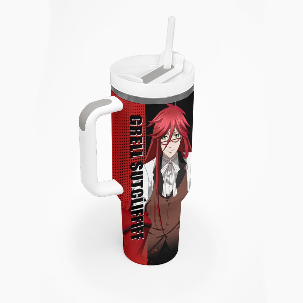 Grell Sutcliff Tumbler With Handle Black Butler TS04 Grell Sutcliff Tumbler With Handle Black Butler TS04