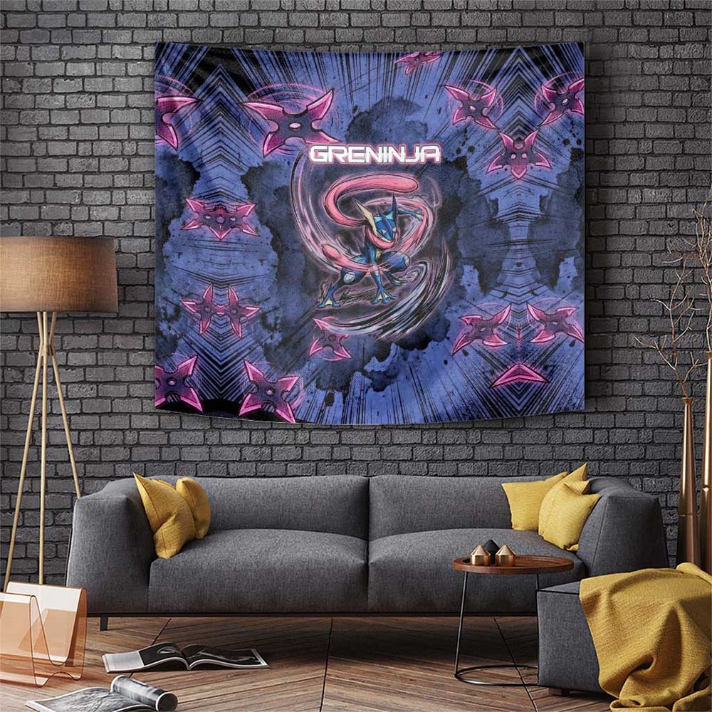 Greninja Ninja Star Tapestry Greninja in the Ninja Storm Realm TS04 Greninja Ninja Star Tapestry Greninja in the Ninja Storm Realm TS04