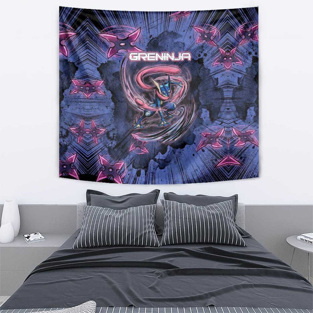 Greninja Ninja Star Tapestry Greninja in the Ninja Storm Realm TS04 Greninja Ninja Star Tapestry Greninja in the Ninja Storm Realm TS04