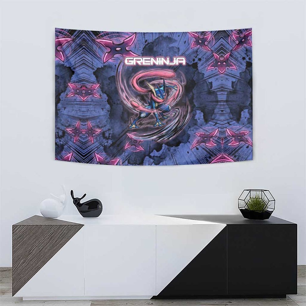 Greninja Ninja Star Tapestry Greninja in the Ninja Storm Realm TS04 Greninja Ninja Star Tapestry Greninja in the Ninja Storm Realm TS04