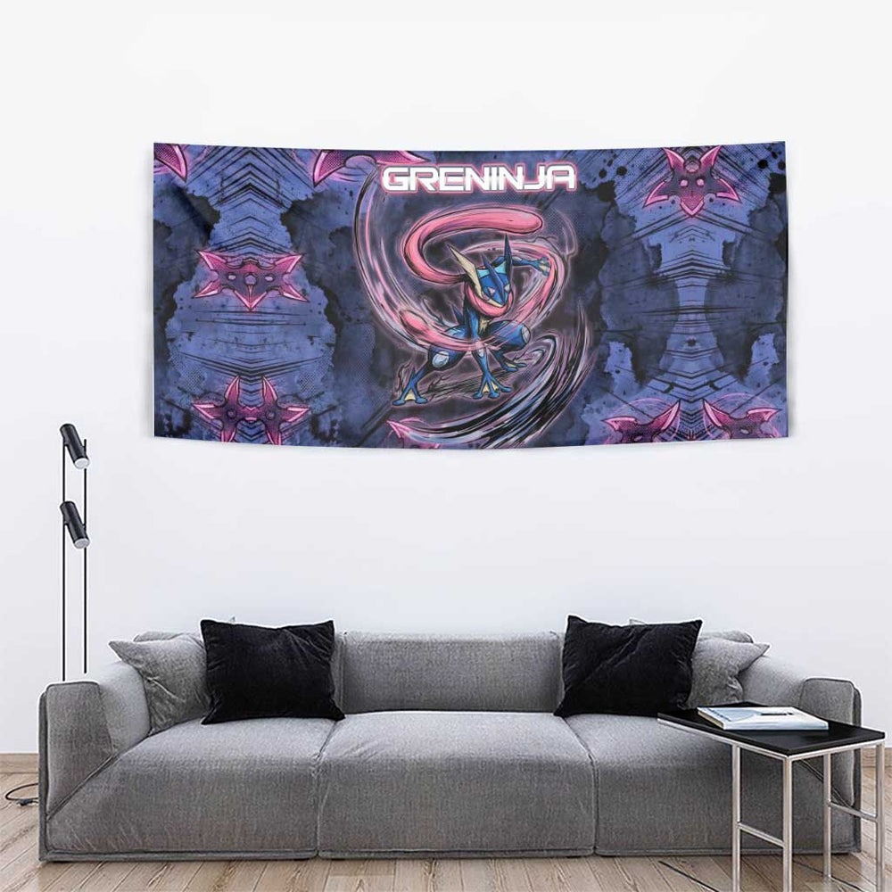 Greninja Ninja Star Tapestry Greninja in the Ninja Storm Realm TS04 Greninja Ninja Star Tapestry Greninja in the Ninja Storm Realm TS04