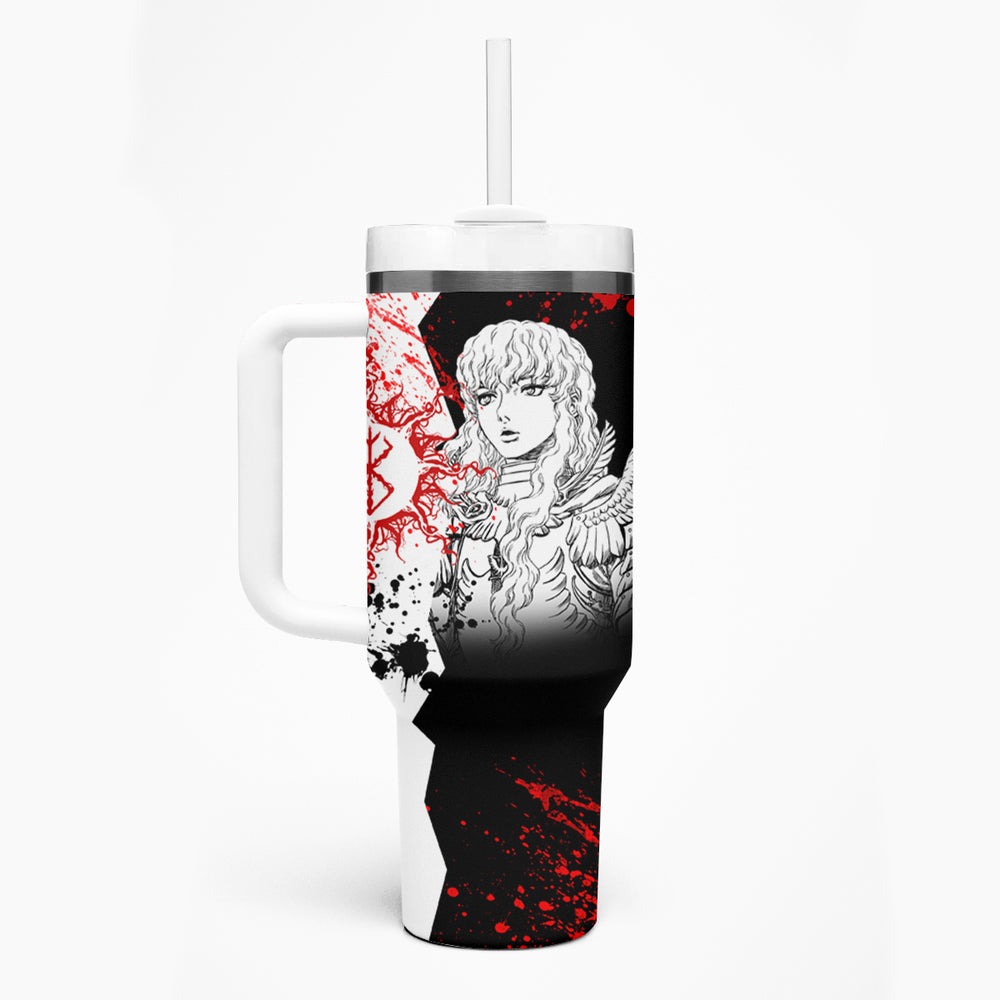 Griffith - Grunge Black And White Tumbler With Handle TS04 Griffith - Grunge Black And White Tumbler With Handle TS04
