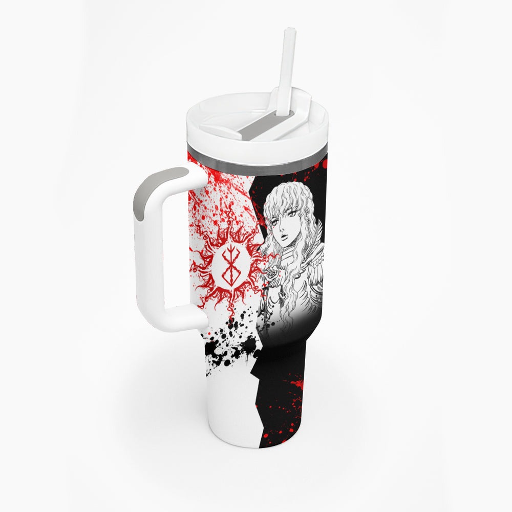 Griffith - Grunge Black And White Tumbler With Handle TS04 Griffith - Grunge Black And White Tumbler With Handle TS04