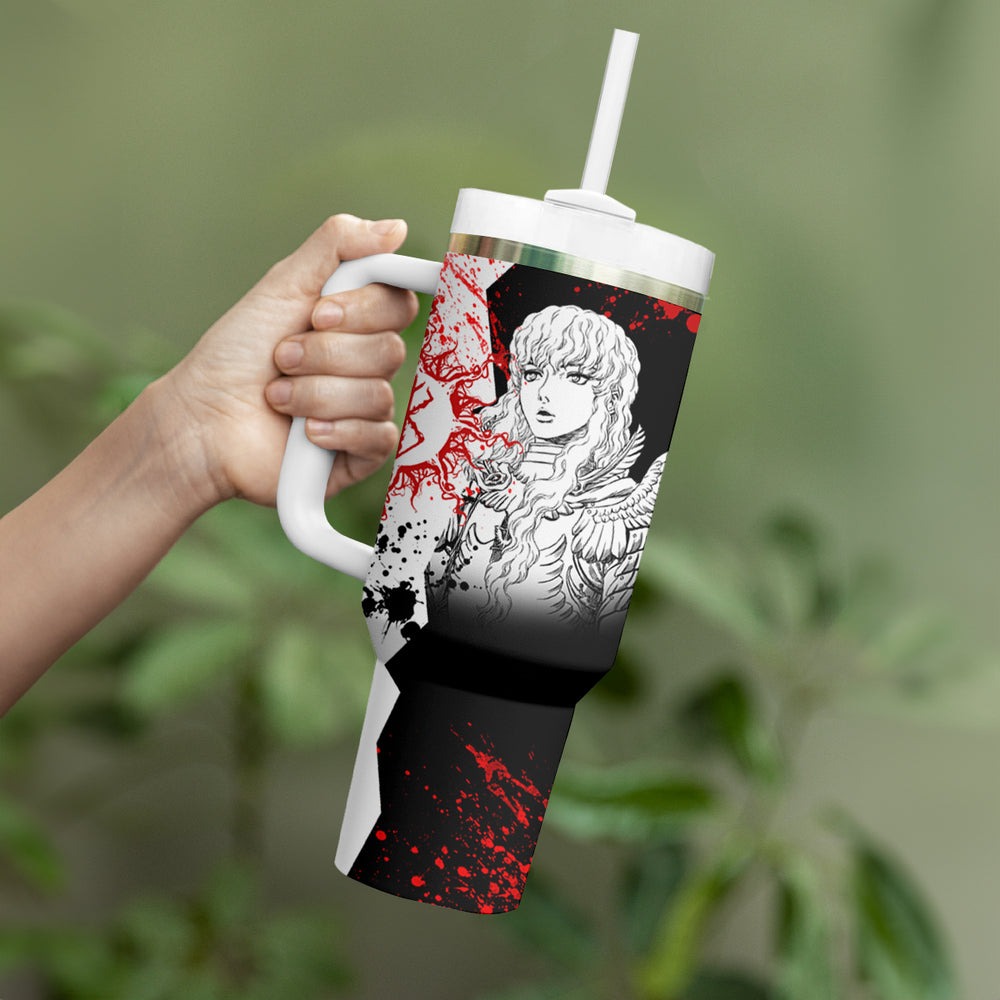 Griffith - Grunge Black And White Tumbler With Handle TS04 Griffith - Grunge Black And White Tumbler With Handle TS04