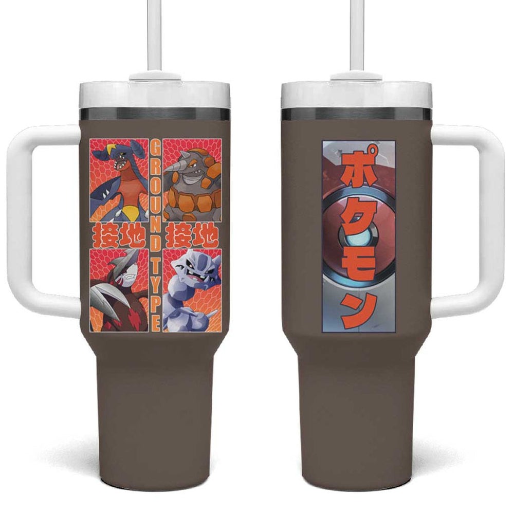Ground Type Poke Tumbler With Handle Japan Anime Style TS04 Ground Type Poke Tumbler With Handle Japan Anime Style TS04