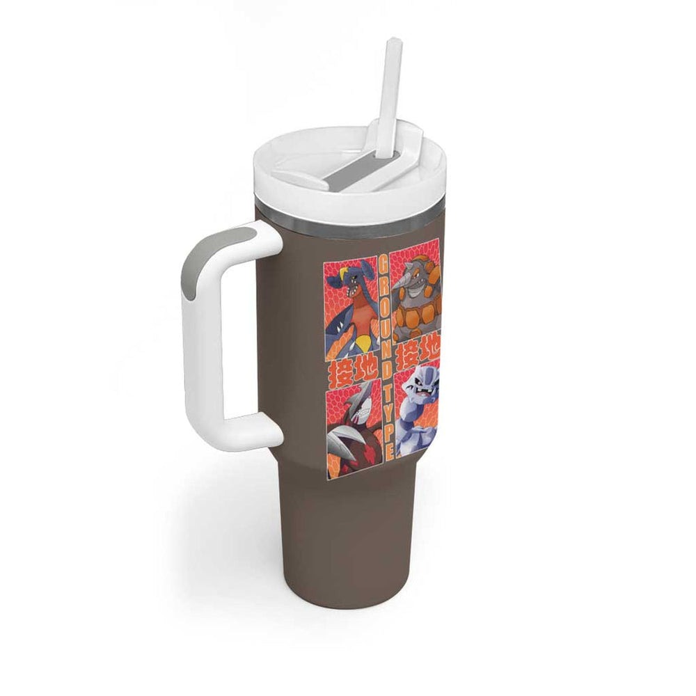 Ground Type Poke Tumbler With Handle Japan Anime Style TS04 Ground Type Poke Tumbler With Handle Japan Anime Style TS04