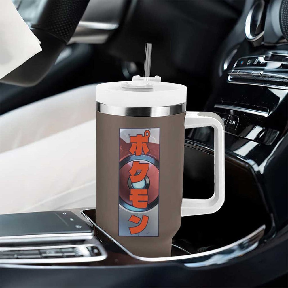 Ground Type Poke Tumbler With Handle Japan Anime Style TS04 Ground Type Poke Tumbler With Handle Japan Anime Style TS04