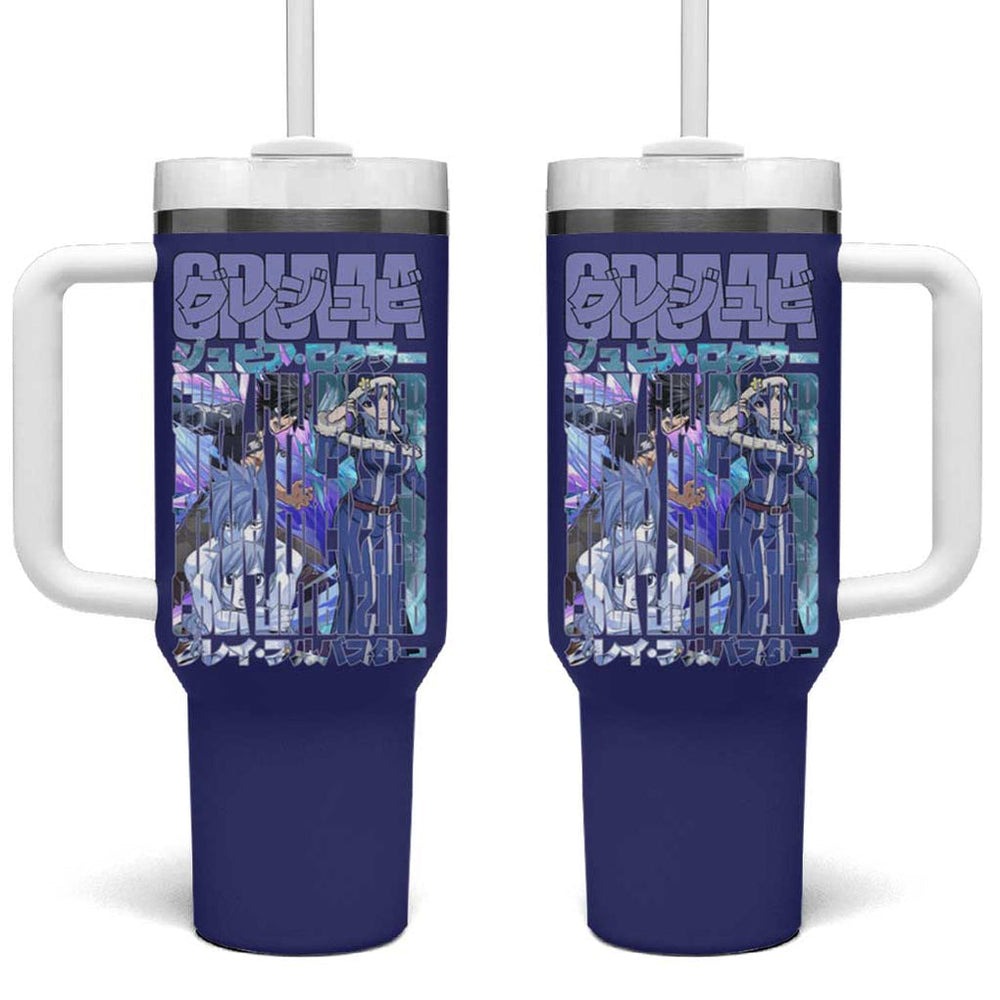 Gruvia Fairy Tail Tumbler With Handle Anime Style TS04 Gruvia Fairy Tail Tumbler With Handle Anime Style TS04