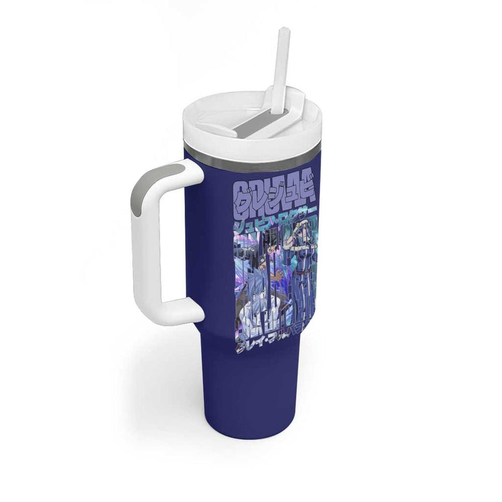 Gruvia Fairy Tail Tumbler With Handle Anime Style TS04 Gruvia Fairy Tail Tumbler With Handle Anime Style TS04