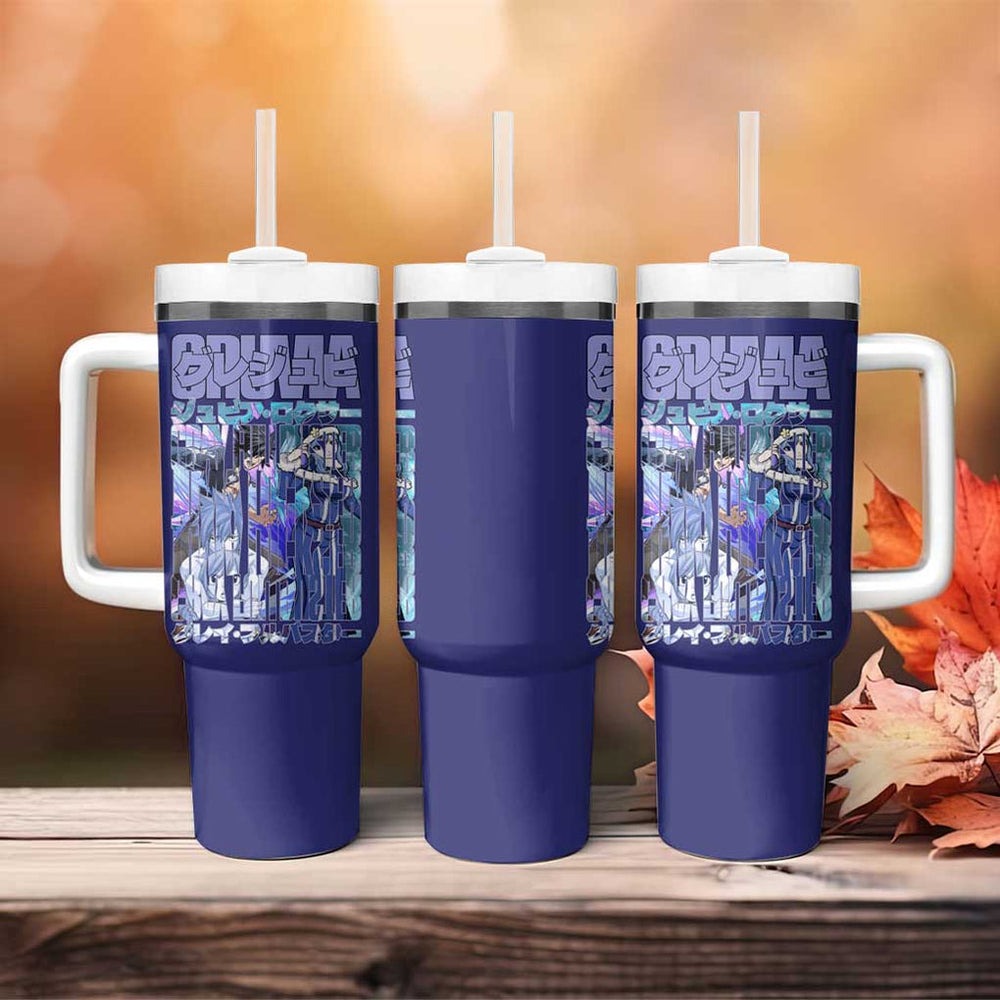 Gruvia Fairy Tail Tumbler With Handle Anime Style TS04 Gruvia Fairy Tail Tumbler With Handle Anime Style TS04