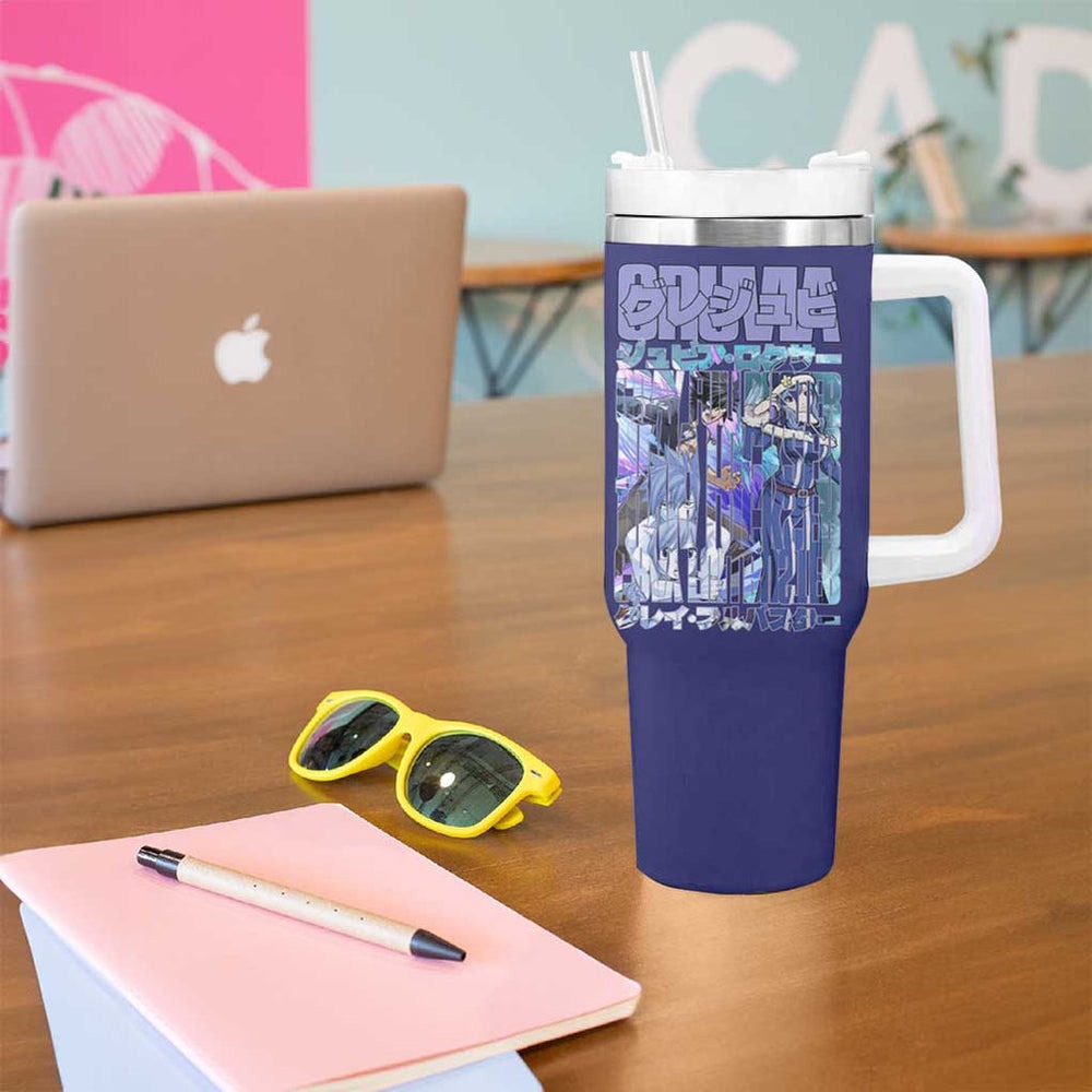 Gruvia Fairy Tail Tumbler With Handle Anime Style TS04 Gruvia Fairy Tail Tumbler With Handle Anime Style TS04