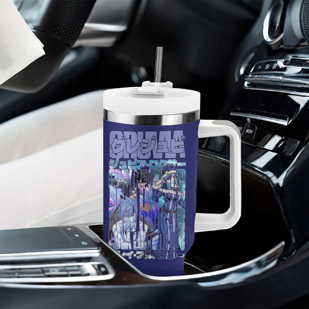 Gruvia Fairy Tail Tumbler With Handle Anime Style TS04 Gruvia Fairy Tail Tumbler With Handle Anime Style TS04