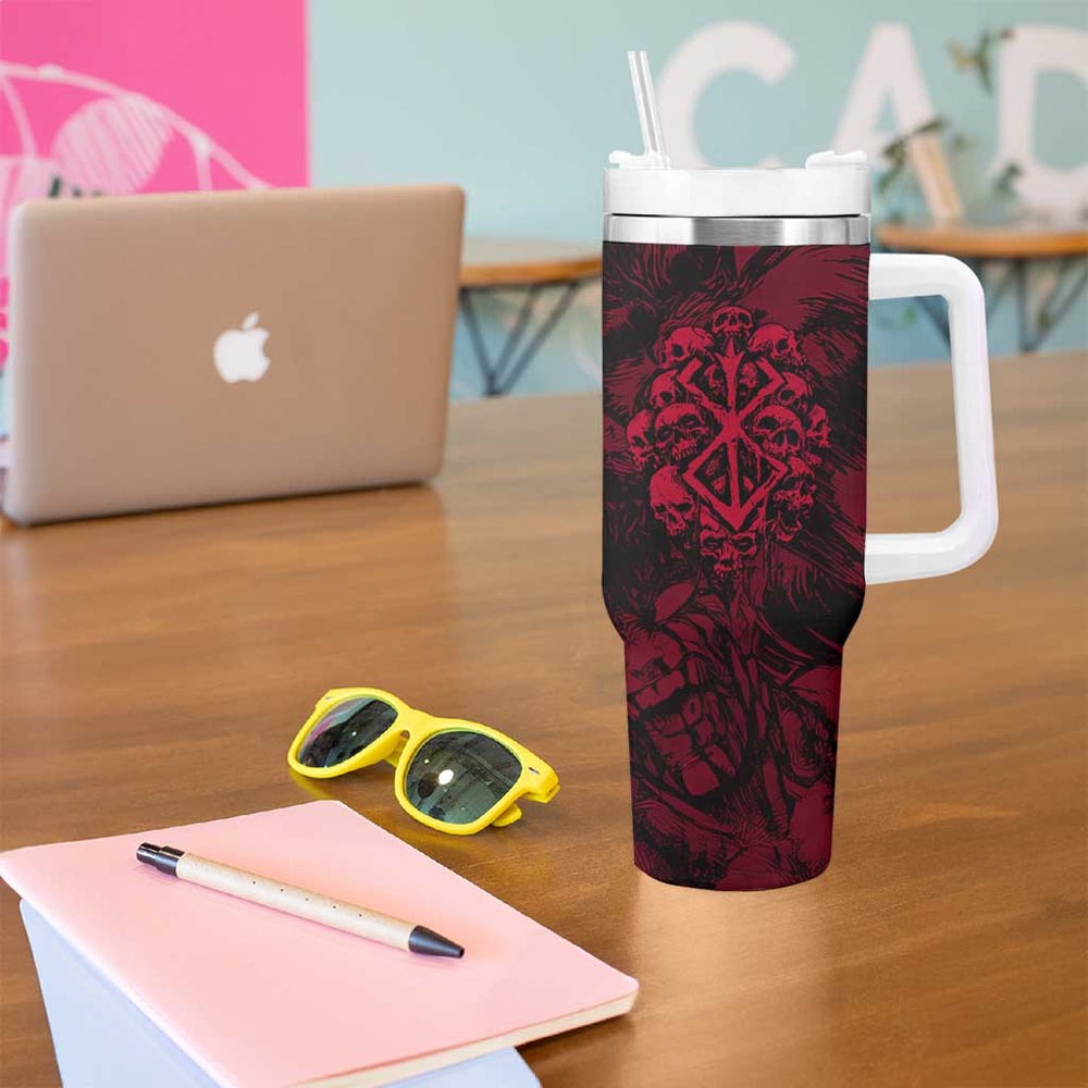 Guts Metal - Bererk Tumbler With Handle Anime Style TS04 Guts Metal - Bererk Tumbler With Handle Anime Style TS04