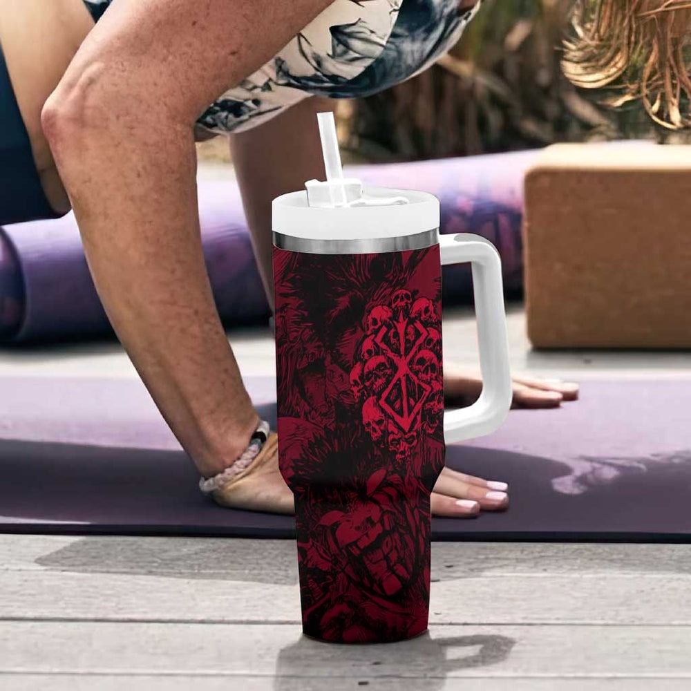 Guts Metal - Bererk Tumbler With Handle Anime Style TS04 Guts Metal - Bererk Tumbler With Handle Anime Style TS04