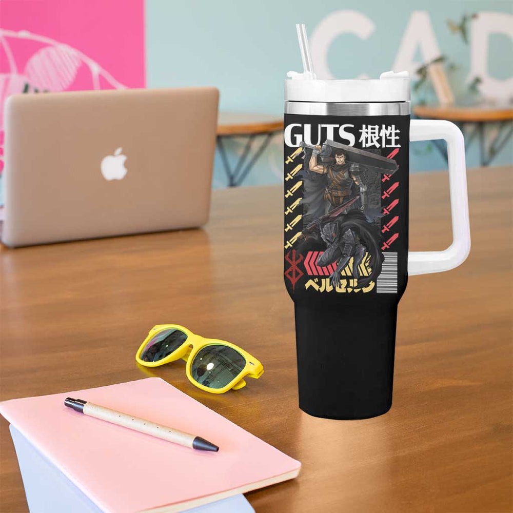 Guts V2 Berserk Ball Tumbler With Handle Anime Style TS04 Guts V2 Berserk Ball Tumbler With Handle Anime Style TS04