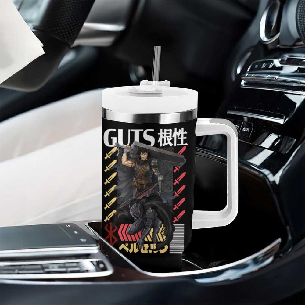 Guts V2 Berserk Ball Tumbler With Handle Anime Style TS04 Guts V2 Berserk Ball Tumbler With Handle Anime Style TS04