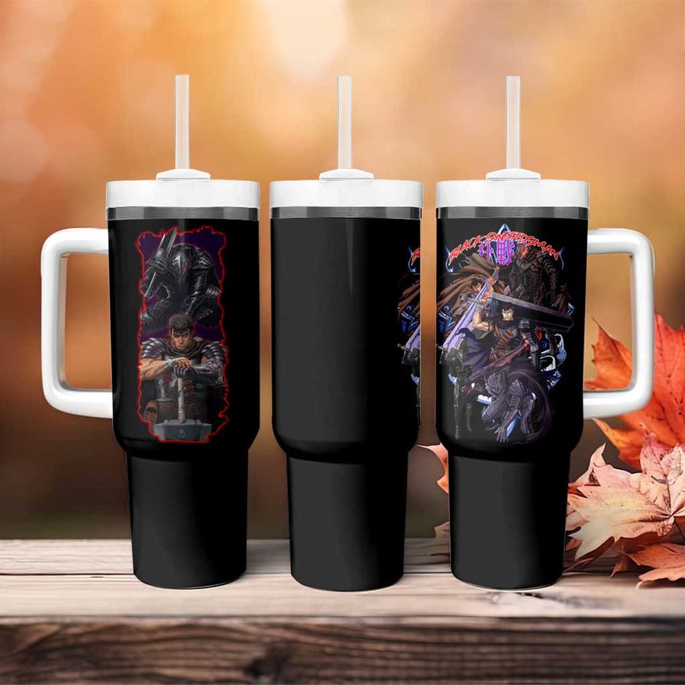 Guts V4 Berserk Tumbler With Handle Anime Style TS04 Guts V4 Berserk Tumbler With Handle Anime Style TS04
