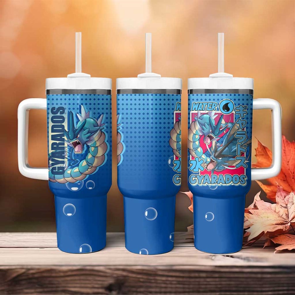 Gyarados from Poké Tumbler With Handle with Water Type Power and Fierce Design TS04
