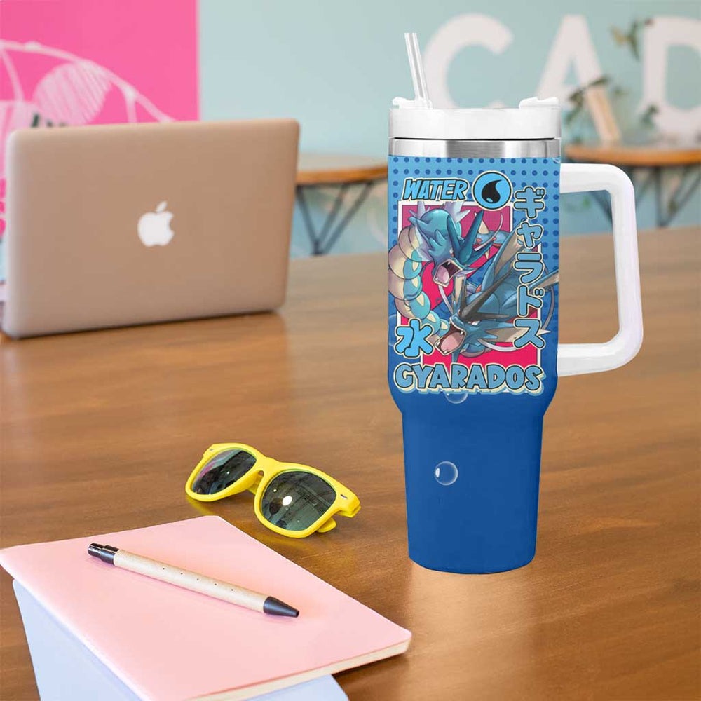 Gyarados from Poké Tumbler With Handle with Water Type Power and Fierce Design TS04