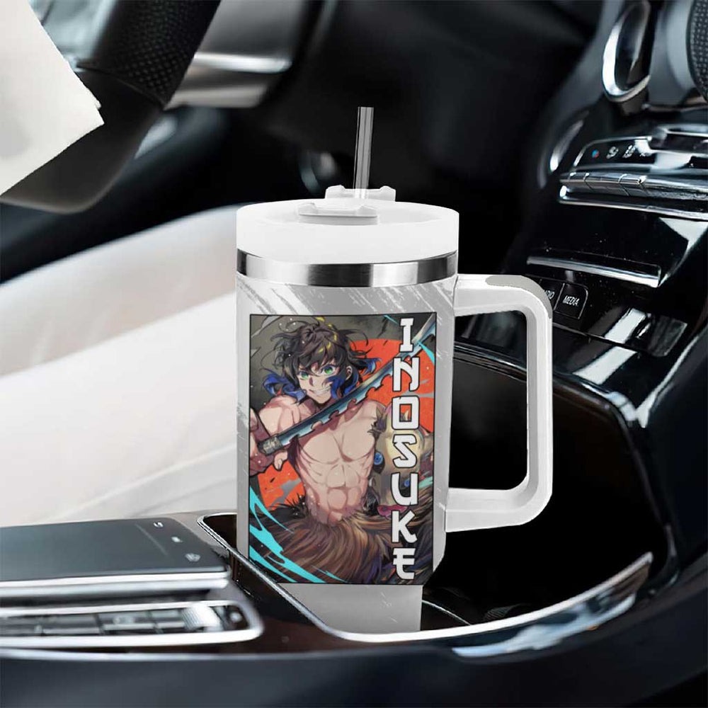 Hahibira Inosuke - Demon Slayer Tumbler With Handle Anime Style TS04 Hahibira Inosuke - Demon Slayer Tumbler With Handle Anime Style TS04
