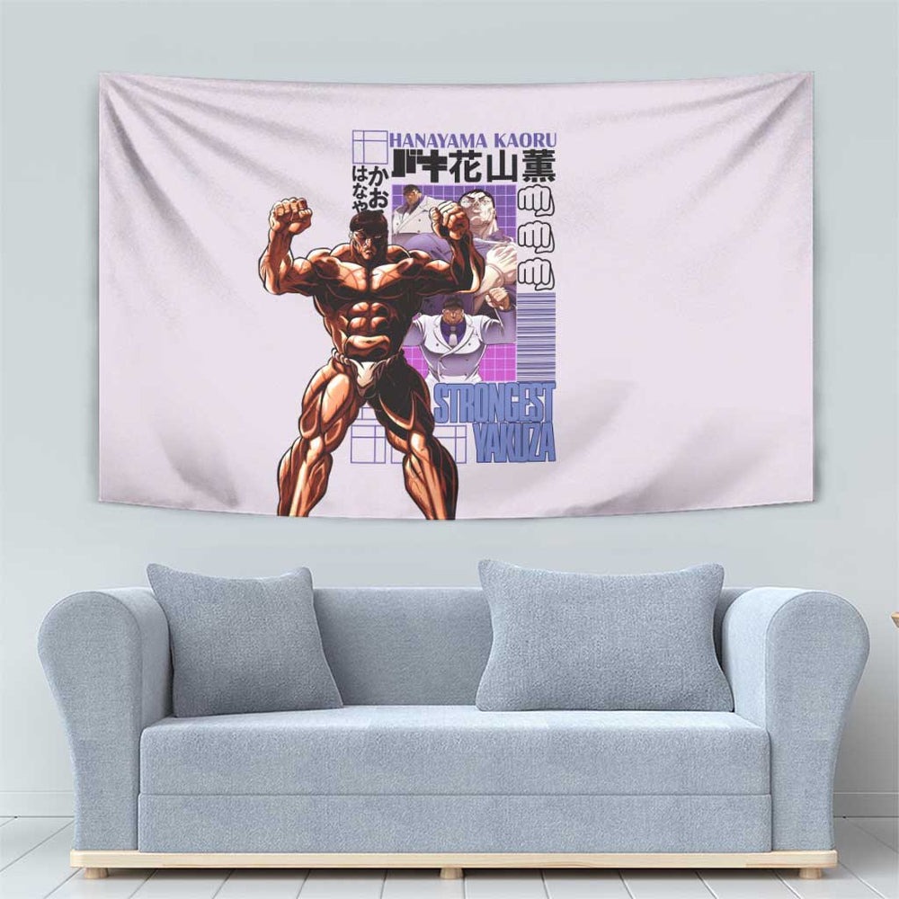 Hanayama Kaoru Baki Tapestry Japan Anime Style TS04