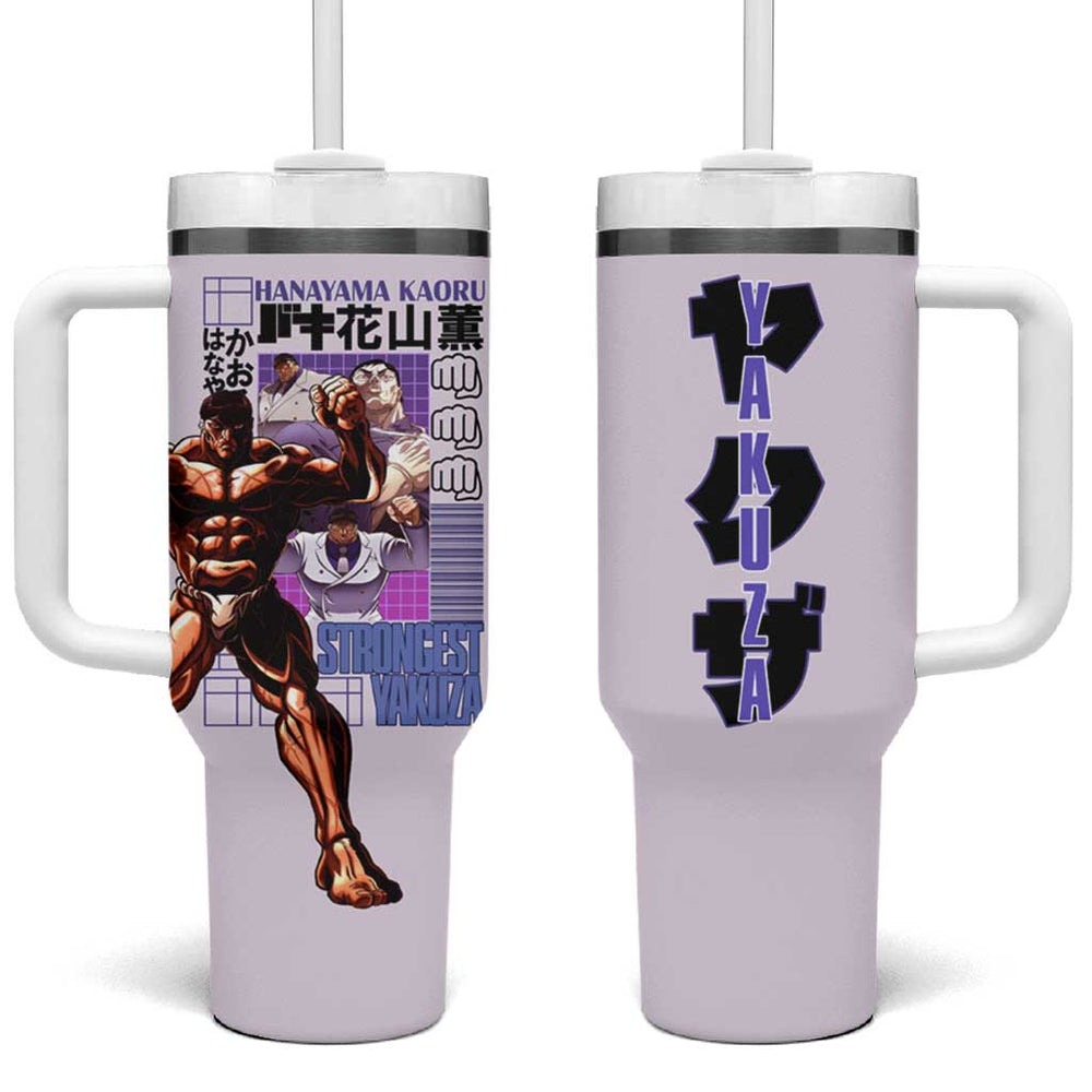 Hanayama Kaoru Baki Tumbler With Handle Japan Anime Style TS04