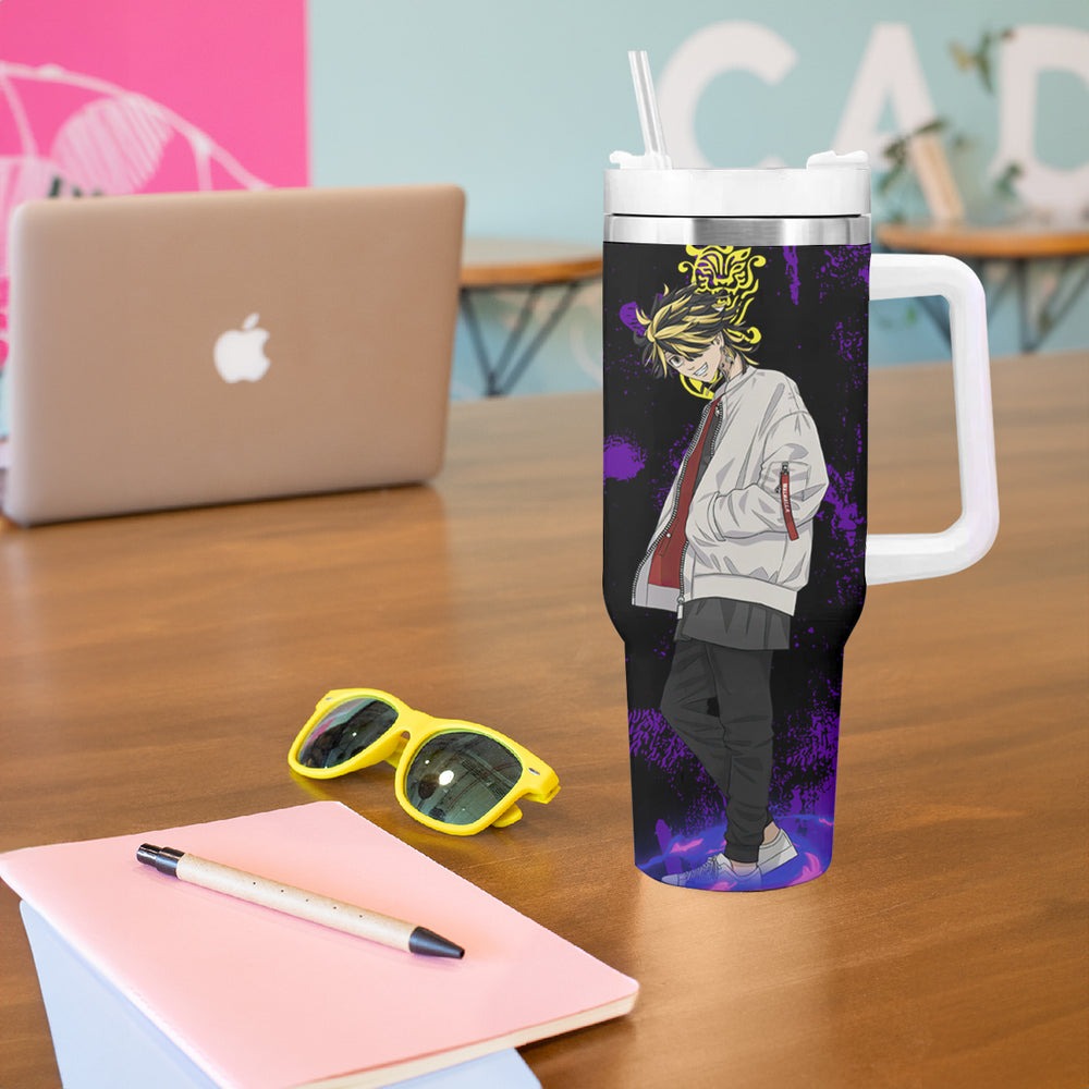 Hanemiya Kazutora Tumbler With Handle Anime Style TS04 Hanemiya Kazutora Tumbler With Handle Anime Style TS04