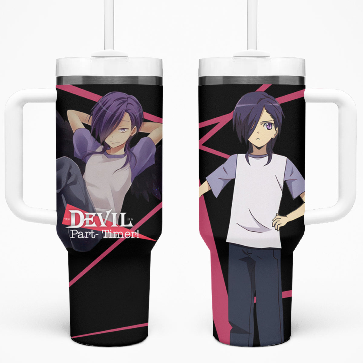 Hanzo Urushihara The Devil Part Timer Tumbler With Handle Anime Style TS04
