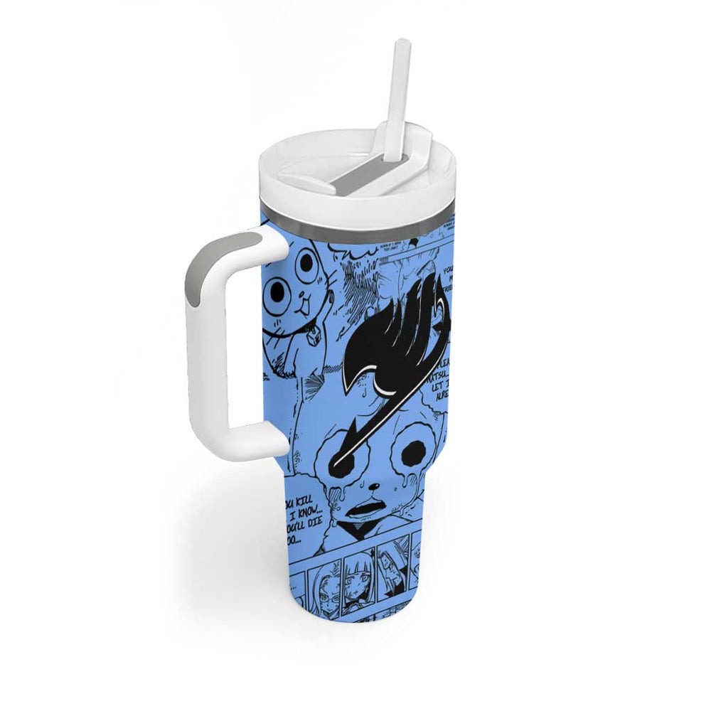 Happy - Fairy Tail Tumbler With Handle Anime Mix Manga Style TS04 Happy - Fairy Tail Tumbler With Handle Anime Mix Manga Style TS04