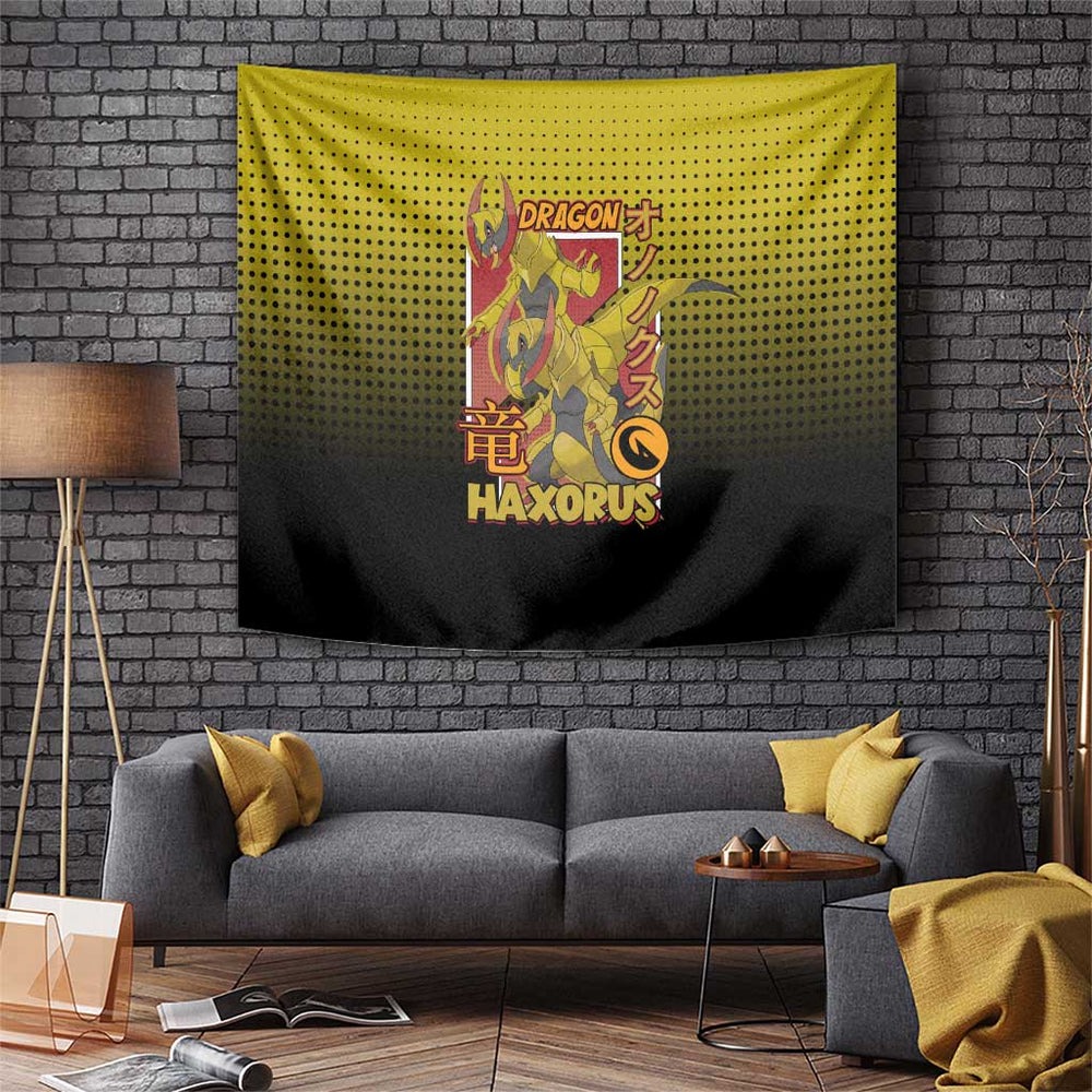 Haxorus from Poké Tapestry with Dragon Type Ability and Battle-Ready Pose Design TS04