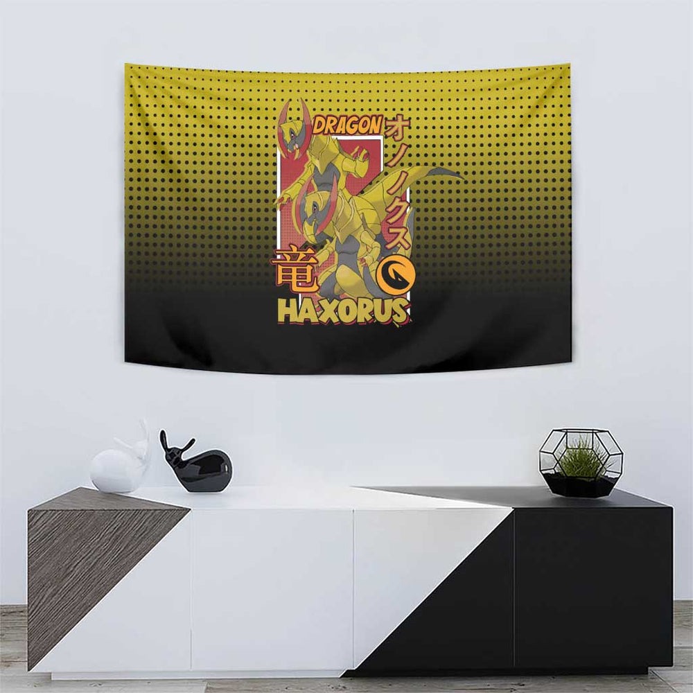 Haxorus from Poké Tapestry with Dragon Type Ability and Battle-Ready Pose Design TS04