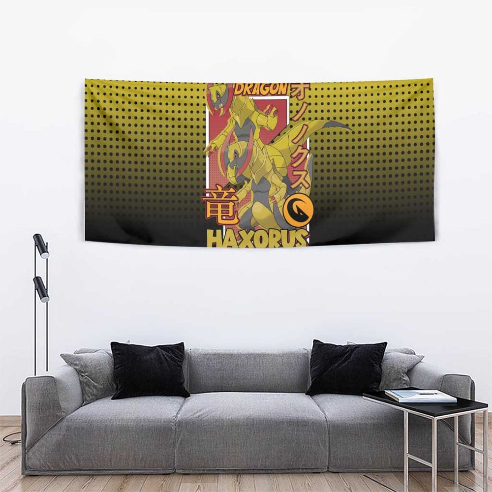 Haxorus from Poké Tapestry with Dragon Type Ability and Battle-Ready Pose Design TS04