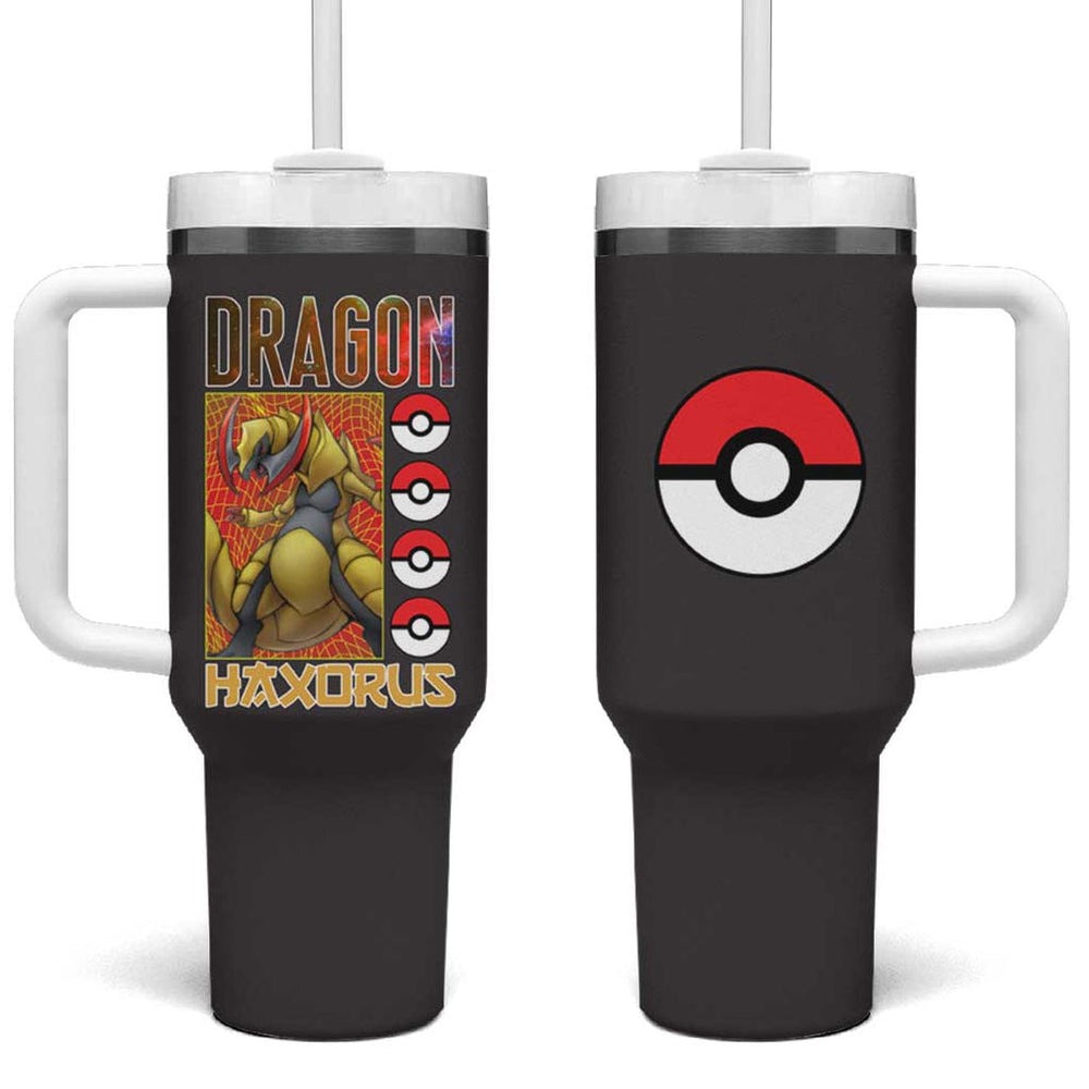 Haxorus Poke Tumbler With Handle Anime Style TS04 Haxorus Poke Tumbler With Handle Anime Style TS04