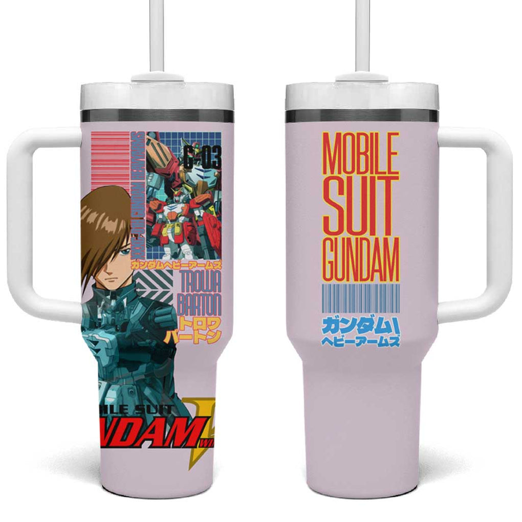 Heavyarms x Trowa Barton Gundam Wing Endless Waltz Tumbler With Handle Anime Style TS04
