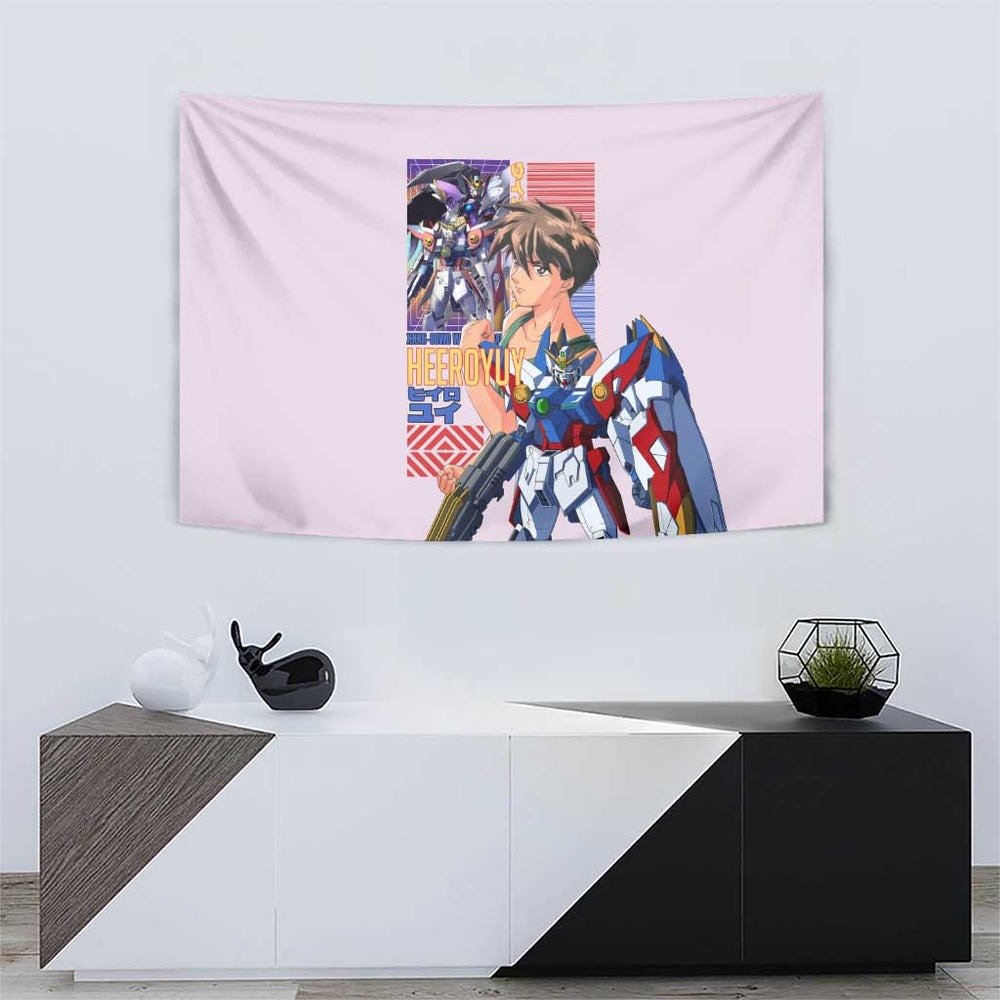 Heero Yuya x Wing Zero Gundam Wing Endless Waltz Tumbler With Handle Anime Style TS04