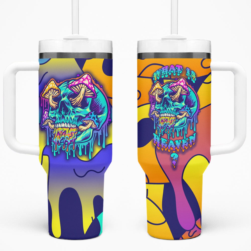 High Feel Skull Tumbler With Handle What Is Heaven TS04 High Feel Skull Tumbler With Handle What Is Heaven TS04