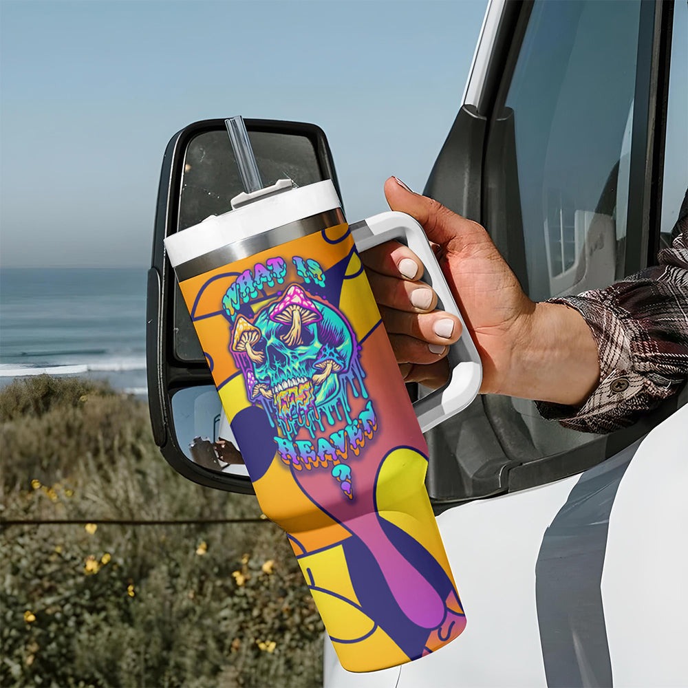 High Feel Skull Tumbler With Handle What Is Heaven TS04 High Feel Skull Tumbler With Handle What Is Heaven TS04