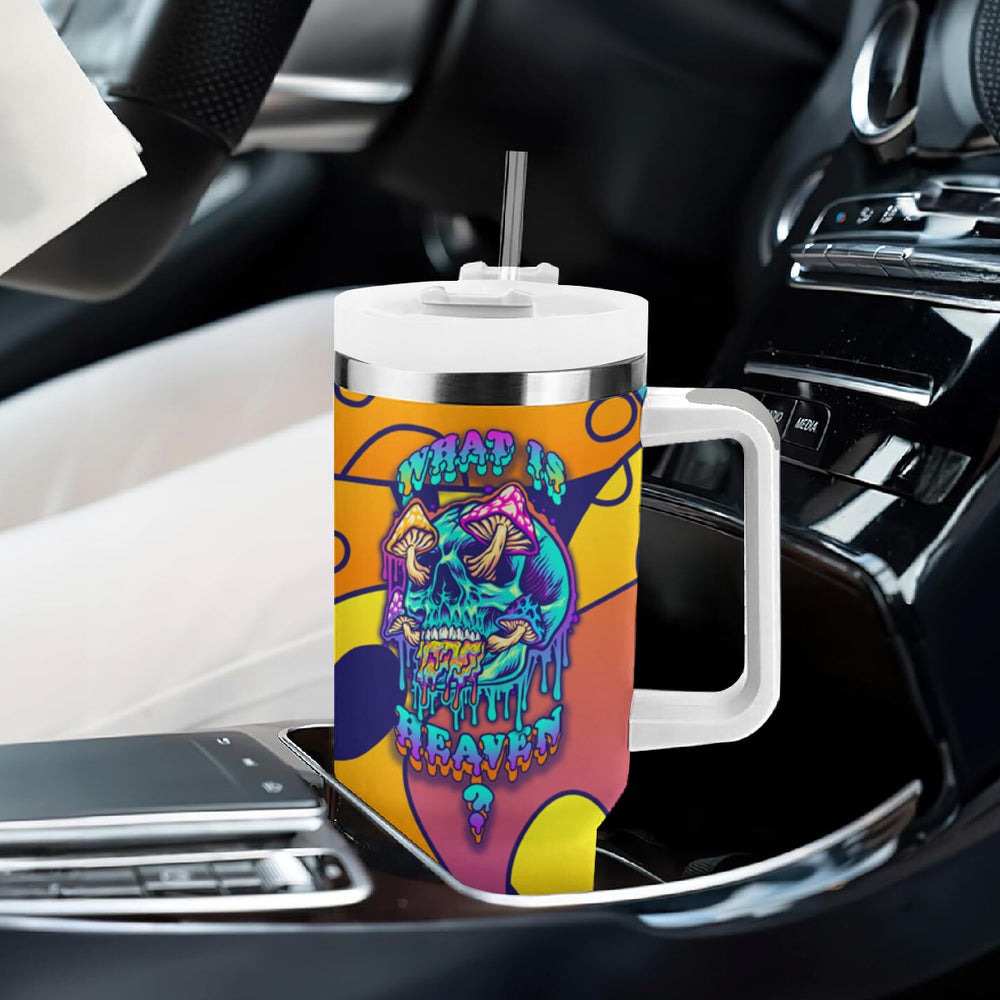 High Feel Skull Tumbler With Handle What Is Heaven TS04 High Feel Skull Tumbler With Handle What Is Heaven TS04