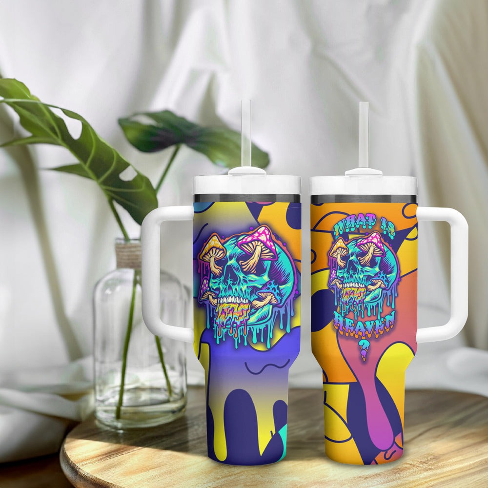 High Feel Skull Tumbler With Handle What Is Heaven TS04 High Feel Skull Tumbler With Handle What Is Heaven TS04