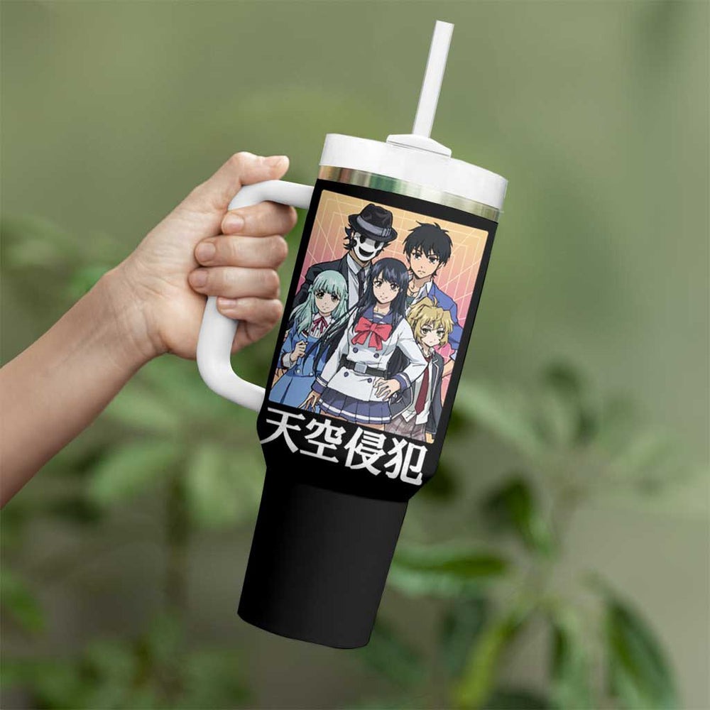 High-Rise Invasion Tumbler With Handle Japan Anime Style TS04 High-Rise Invasion Tumbler With Handle Japan Anime Style TS04