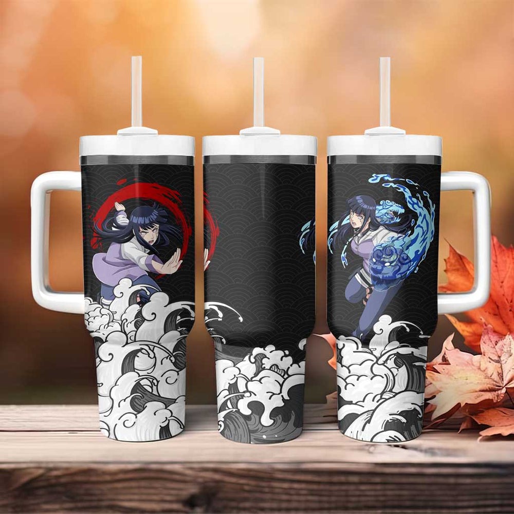 Hinata Hyuga Japanese Kanagawa - Naruto Tumbler With Handle Anime Japan Style TS04 Hinata Hyuga Japanese Kanagawa - Naruto Tumbler With Handle Anime Japan Style TS04