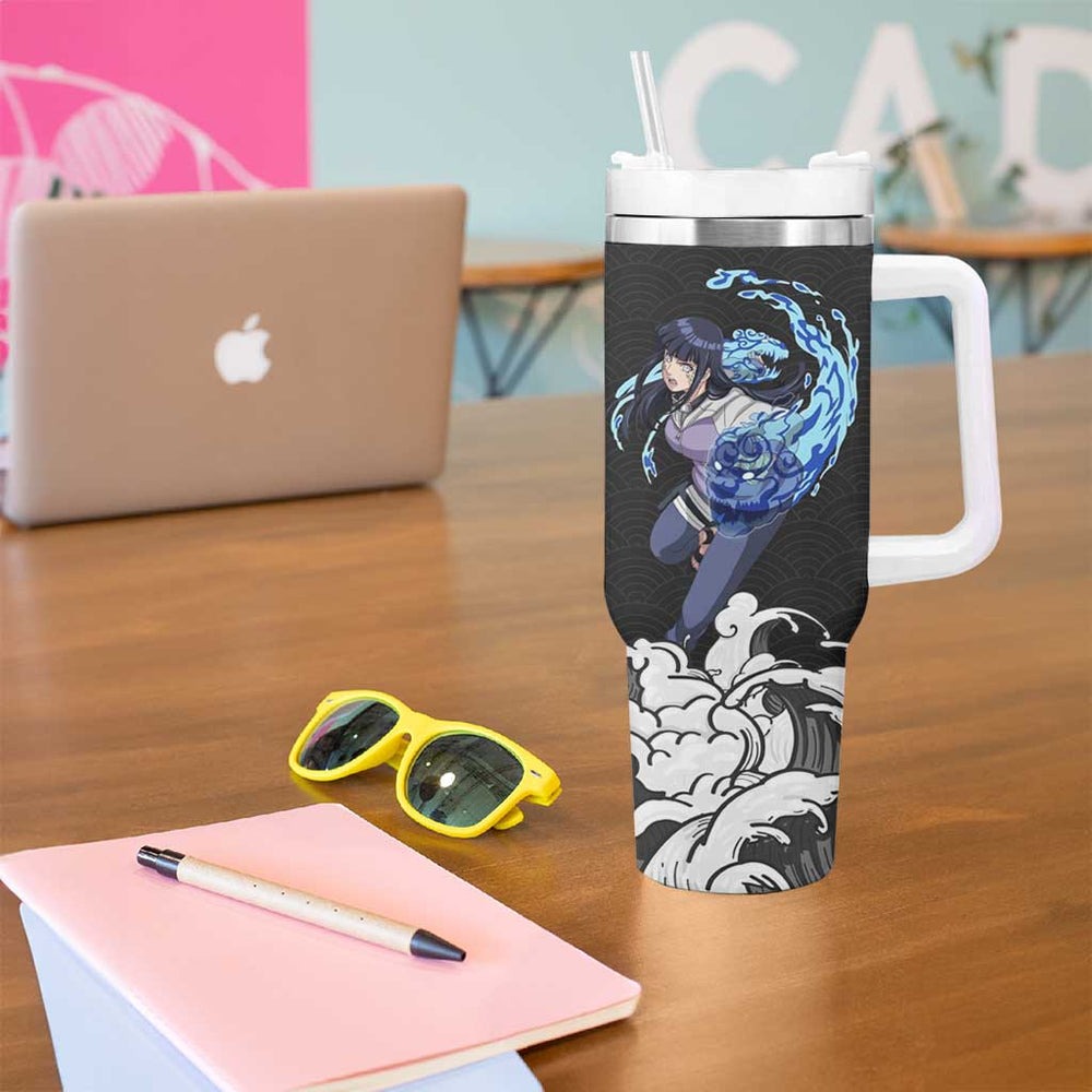 Hinata Hyuga Japanese Kanagawa - Naruto Tumbler With Handle Anime Japan Style TS04 Hinata Hyuga Japanese Kanagawa - Naruto Tumbler With Handle Anime Japan Style TS04