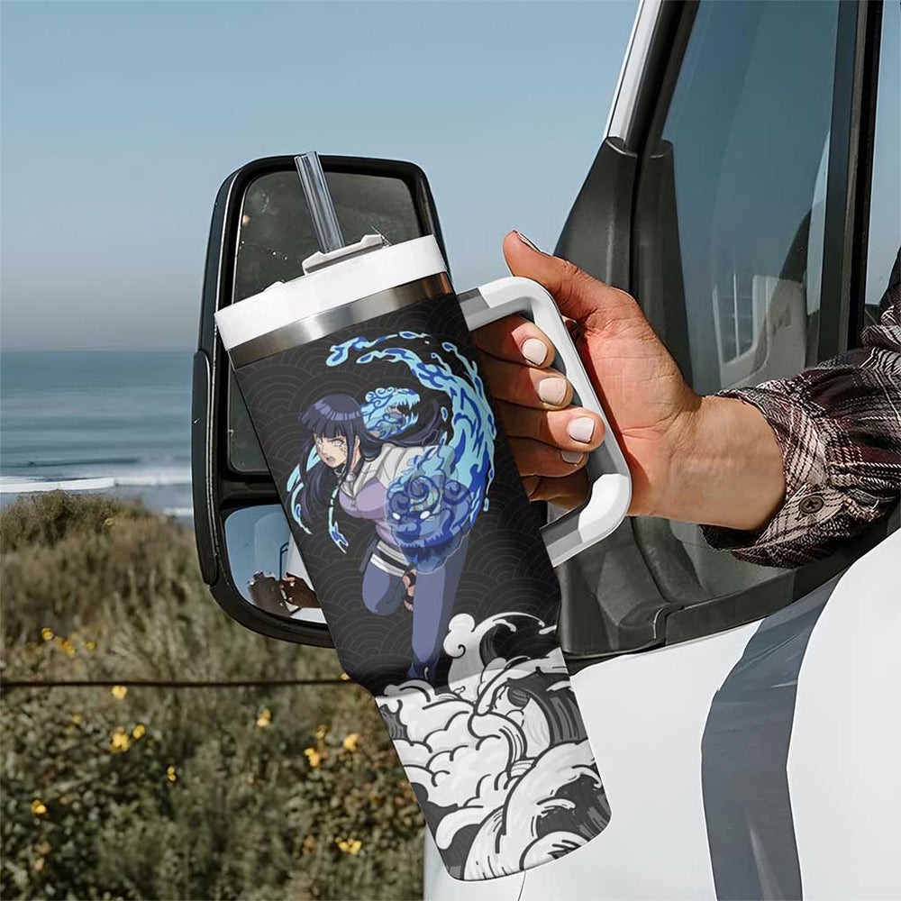 Hinata Hyuga Japanese Kanagawa - Naruto Tumbler With Handle Anime Japan Style TS04 Hinata Hyuga Japanese Kanagawa - Naruto Tumbler With Handle Anime Japan Style TS04